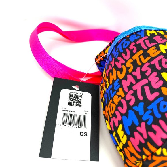 Converse Womens Bag 10021615-A01 MINI BUCKET CROSSBODY Canvas My Story My Hustle - Picture 5 of 5